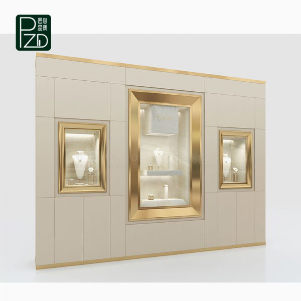 Retail jewelry store display wall custom Guangzhou Pinzhi