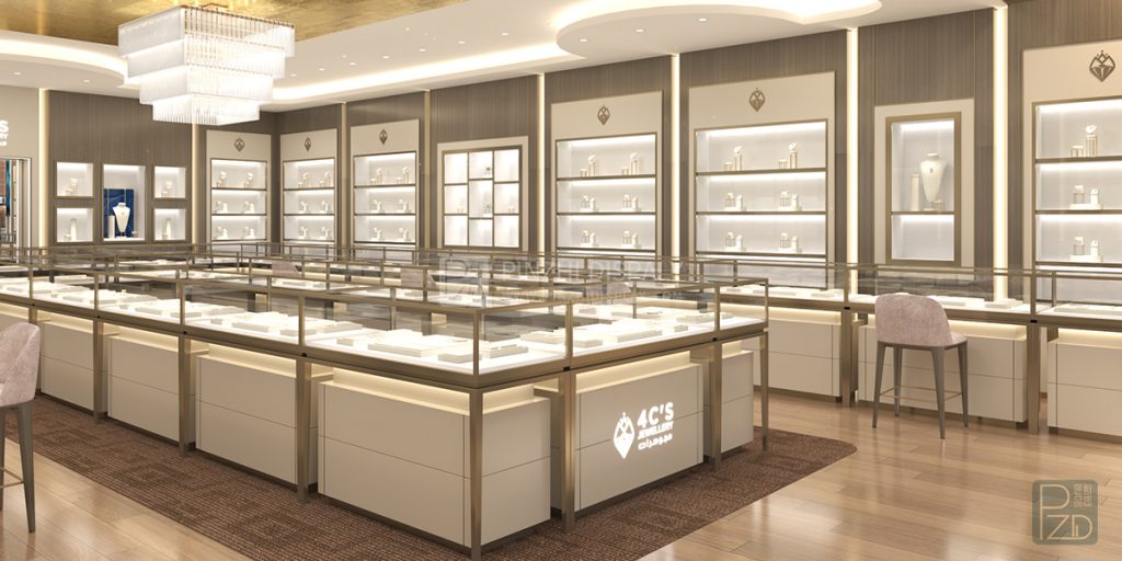 Chainstore Factory 【2023 Oman】140 SQM brand jewelry chain store design | Guangzhou Pinzhi ...