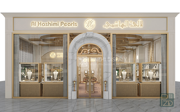 Luxury Jewelry Booth Design for Bahrain Jewelry Show 2023 (1)