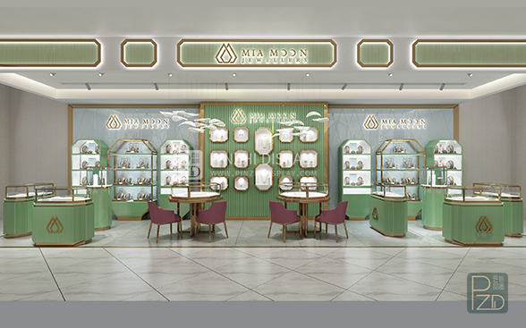 【Bahrain】Innovative design jewelry kiosk showcase project