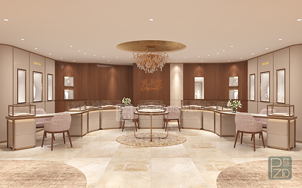 【Kuwait】Luxury jewelry retail store showcase project