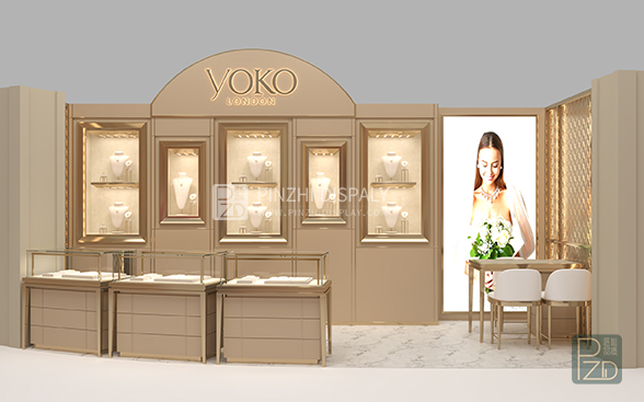 【Qatar】High-end jewelry booth design for jewelry fair