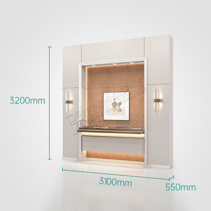 High-end custom jewelry store display furniture