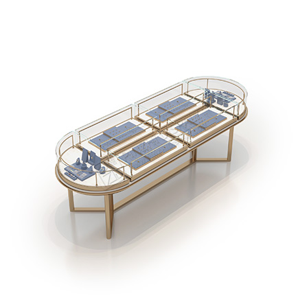High-end custom jewelry store display furniture