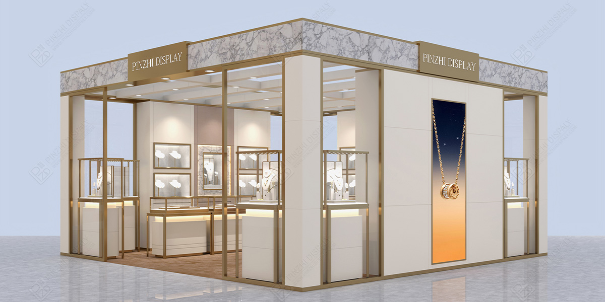 【Qatar】High-end jewelry booth design for jewelry fair